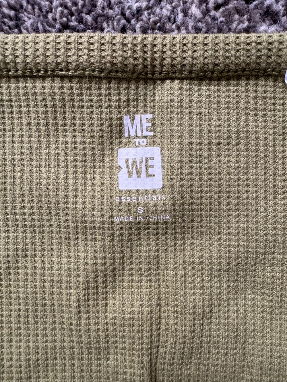Pacsun Green Button-Front Ribbed Top - Picture 3 of 3